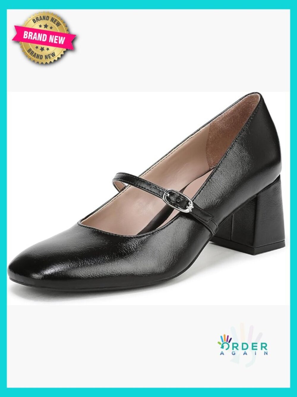 Mary Jane Pump Block Heel Classic Comfort Dress Shoes Adjustable Strap
